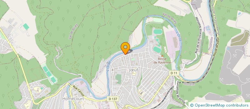 localisation de l'entreprise KUALAND  JOEUF