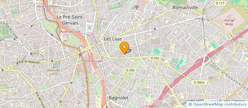 localisation de l'entreprise KUAM  BAGNOLET