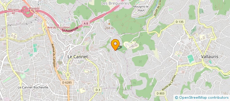localisation de l'entreprise KUASAR à LE CANNET