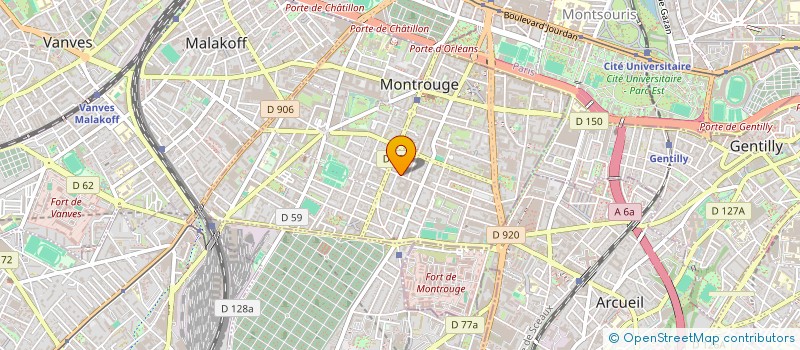 localisation de l'entreprise KUBE à MONTROUGE