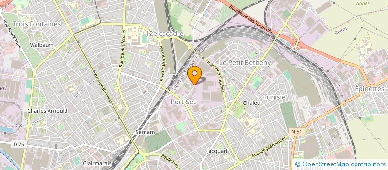 localisation de l'entreprise KUBE INGENIERIE à REIMS