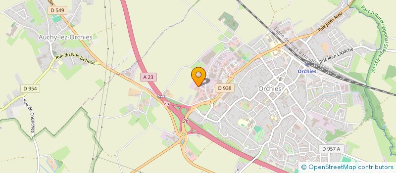 localisation de l'entreprise KUBE OUTDOOR  ORCHIES