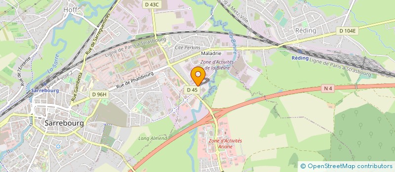 localisation de l'entreprise KUBIK CONSTRUCTION à SARREBOURG