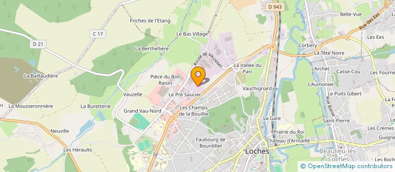 localisation de l'entreprise KUBIK RADIOFREQUENCES ET SYSTEMES à LOCHES