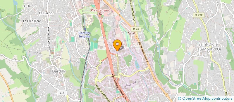 localisation de l'entreprise KUBIWEB COMMUNICATION  DARDILLY