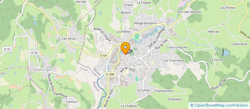 localisation de l'entreprise KUBYTEX à COURS