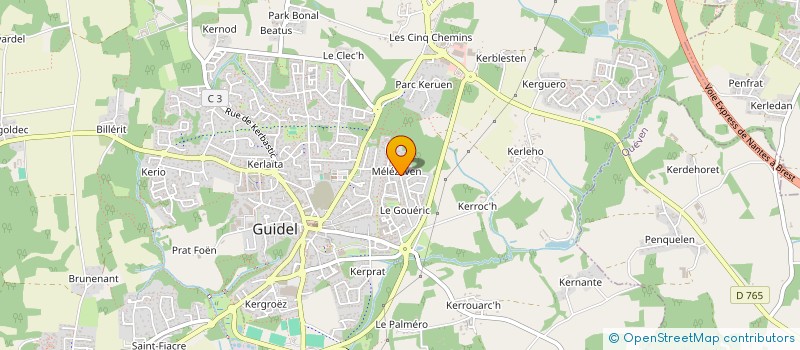 localisation de l'entreprise KUDETA  GUIDEL