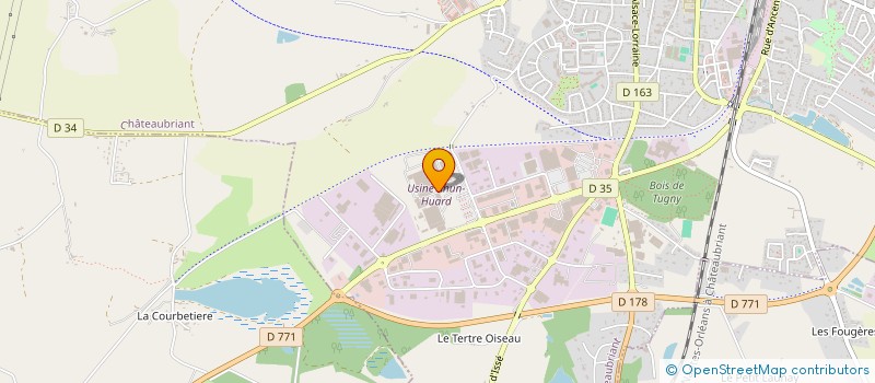 localisation de l'entreprise KUHN - HUARD S.A.S  CHATEAUBRIANT