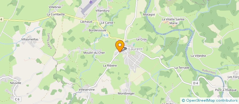 localisation de l'entreprise KULTURE KREUSE à SAINT-LAURENT