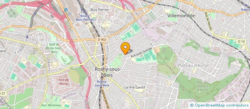 localisation de l'entreprise KULTURE URBAN BEHAVIOR à ROSNY-SOUS-BOIS