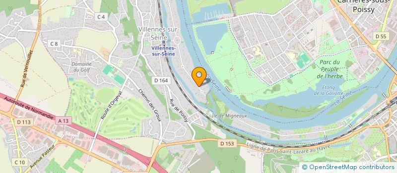 localisation de l'entreprise KUMA  VILLENNES-SUR-SEINE