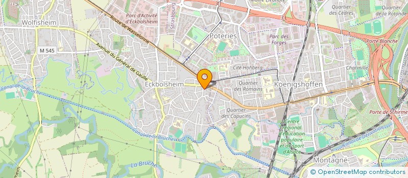 localisation de l'entreprise KUMAKU ARCHITECTURES  ECKBOLSHEIM