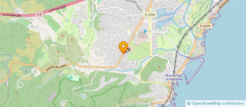 localisation de l'entreprise KUN FU CLUB MANDELIEU  MANDELIEU-LA-NAPOULE