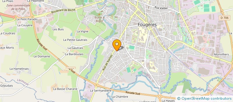 localisation de l'entreprise KUNDALINI YOGIS  FOUGERES