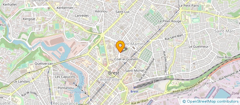 localisation de l'entreprise KUNG FU à BREST