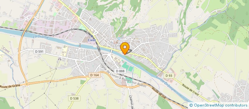 localisation de l'entreprise KUNG FU CLUB DU VAL DE DROME  CREST