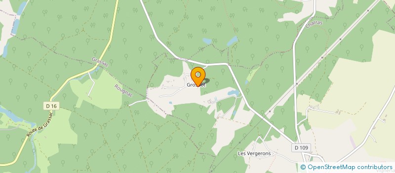 localisation de l'entreprise KUNG-FU SHAOLIN CHARENTE  CHARRAS