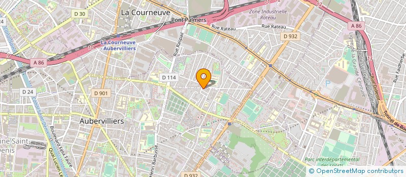 localisation de l'entreprise KUNG FU TELECOM à AUBERVILLIERS