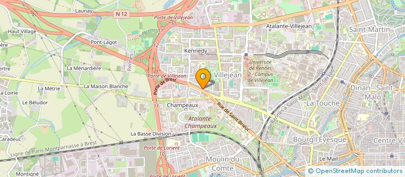 localisation de l'entreprise KUNG-FU WUSHU DE L'OUEST  RENNES