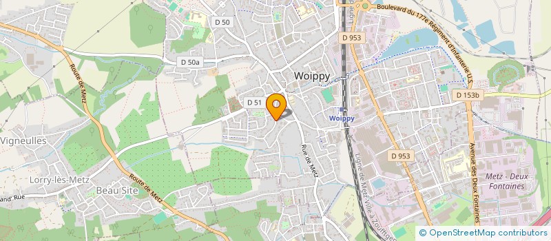 localisation de l'entreprise KUNTZ TRANSPORTS  WOIPPY