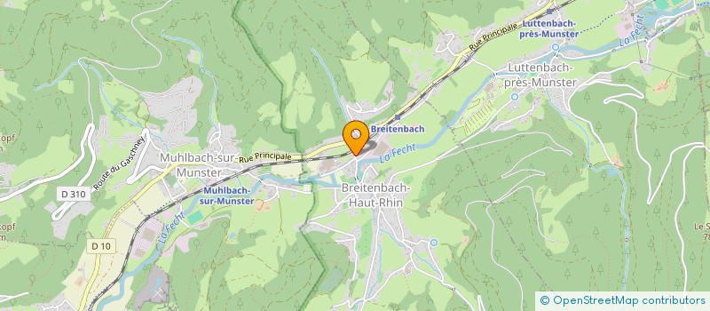 localisation de l'entreprise KUNZMANN FRANCE à BREITENBACH-HAUT-RHIN