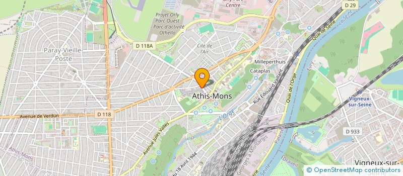 localisation de l'entreprise KUPA à ATHIS-MONS
