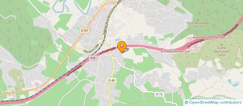 localisation de l'entreprise KURIOZA EVENTS à VIDAUBAN