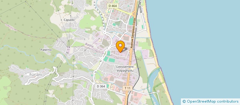 localisation de l'entreprise KURNOS LIFT CLUB à BASTIA