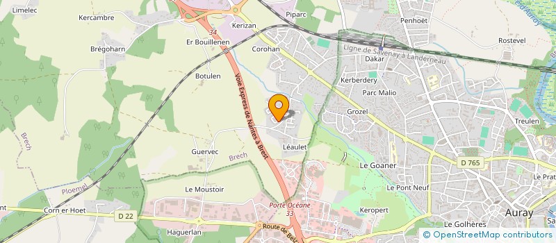 localisation de l'entreprise KURU à BRECH