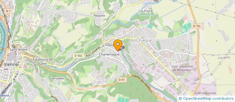 localisation de l'entreprise KUSK CARRELAGE à VIENNE