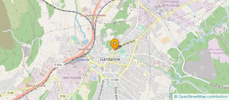 localisation de l'entreprise KUSTOM PUBLICITE ET JOURNALISME à GARDANNE