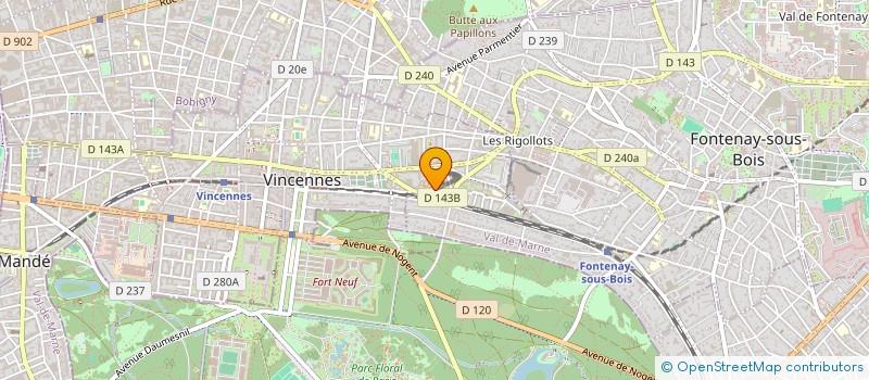 localisation de l'entreprise KUSTOM VISION à VINCENNES