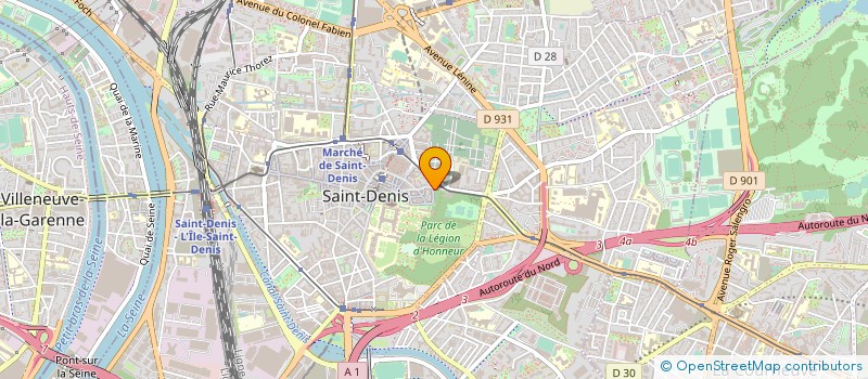 localisation de l'entreprise KUT PRODUCTION à SAINT-DENIS