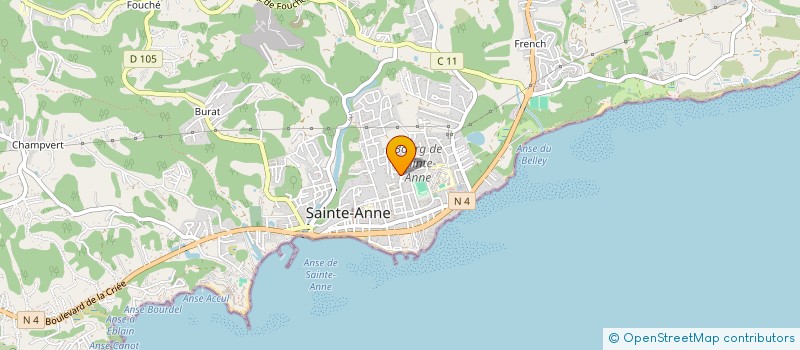 localisation de l'entreprise KUUMBA ASSOCIATION à SAINTE-ANNE