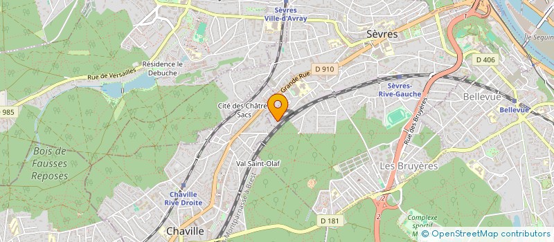 localisation de l'entreprise KUV à SEVRES