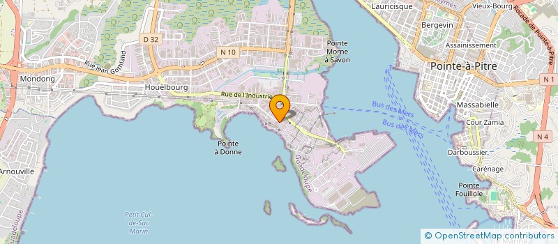 localisation de l'entreprise KUZI' N à BAIE-MAHAULT