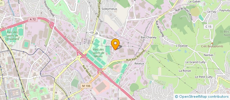 localisation de l'entreprise KUZMA ELECTRICITE à SAINT-ETIENNE