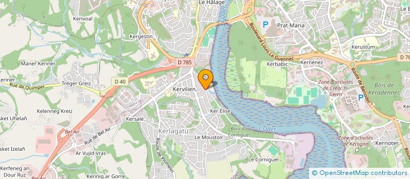 localisation de l'entreprise KUZUL SKOAZELL DIWAN AN ERGE VIHAN à QUIMPER