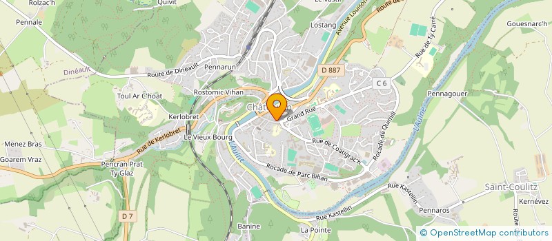 localisation de l'entreprise KUZUL SKOAZELL DIWAN BRO GASTELLIN à CHATEAULIN
