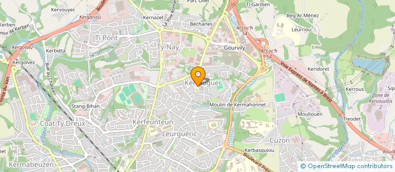 localisation de l'entreprise KUZUL SKOAZELL DIWAN BRO GEMPER (COMITE DE SOUTIEN A DIWAN PAYS DE QUIMPER) à QUIMPER