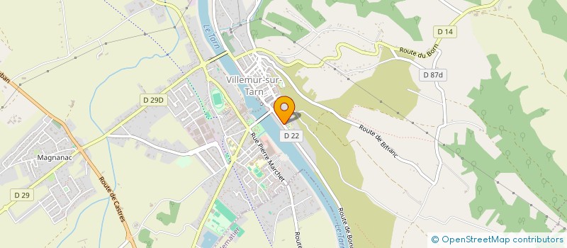 localisation de l'entreprise KV  VILLEMUR-SUR-TARN