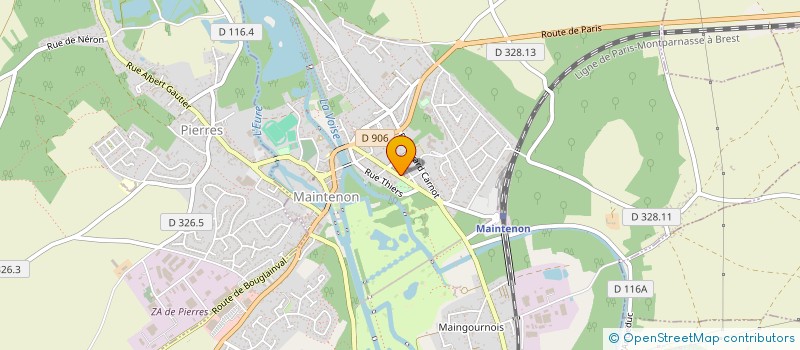 localisation de l'entreprise KV&CIE à MAINTENON
