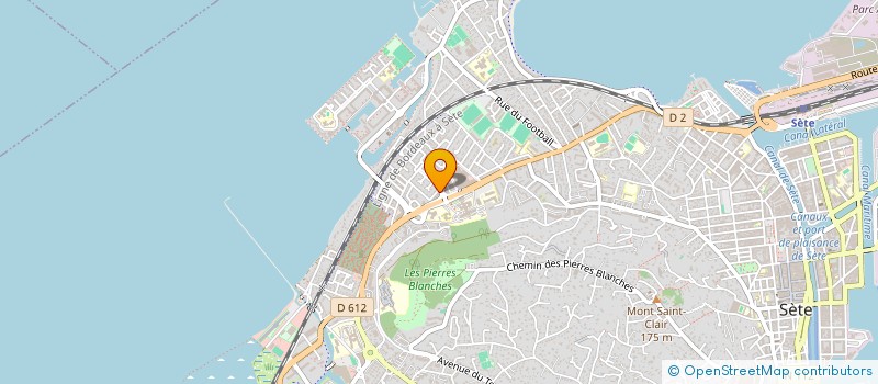 localisation de l'entreprise KV FIT à SETE