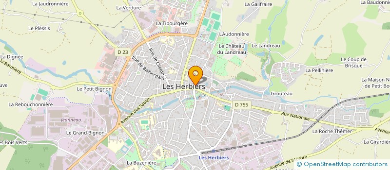 localisation de l'entreprise KV HOLDING à LES HERBIERS