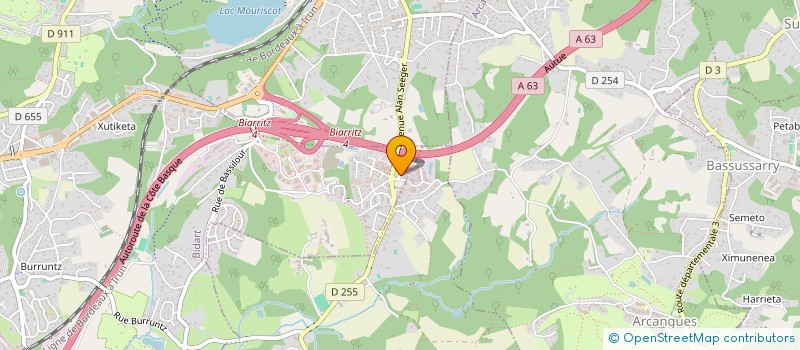 localisation de l'entreprise KV LOISIRS  BIDART