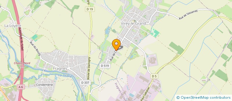 localisation de l'entreprise KV SOLUTIONS à VIREY-LE-GRAND