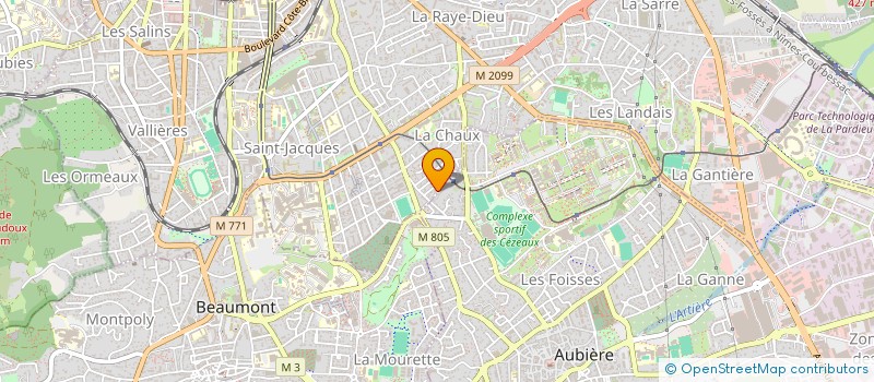 localisation de l'entreprise KV2  CLERMONT-FERRAND