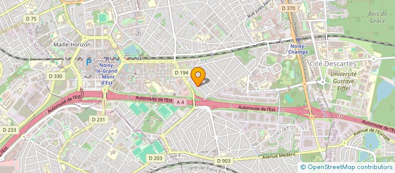 localisation de l'entreprise KVA  NOISY-LE-GRAND