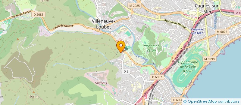 localisation de l'entreprise KVADOM PREMIUM  VILLENEUVE-LOUBET