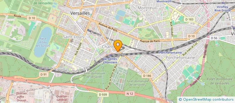 localisation de l'entreprise KVC à VERSAILLES